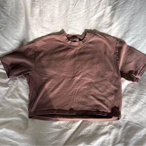 Abercrombie cropped short sleeve boxy tshirt